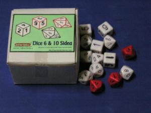 dice set of 60 30 six sided and 30 ten sided